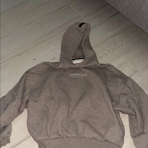 Essentials Fear of God Brown Hoodie